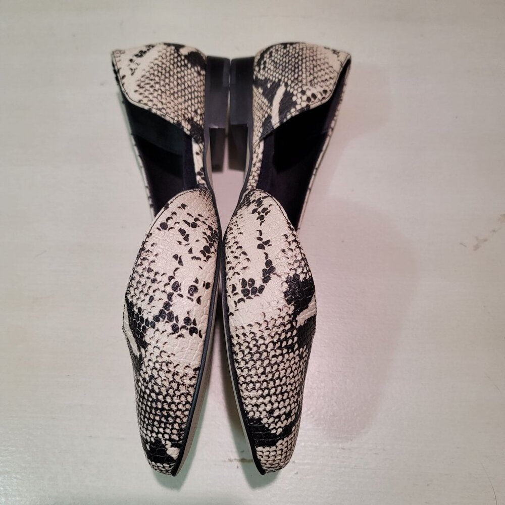 Walking Cradles Raya Snake Pointed Toe D'orsay Flats Slip on Shoes Sz 7WW Work - Picture 7 of 11